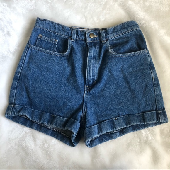 American Apparel Pants - American Apparel High Waisted Jean Shorts